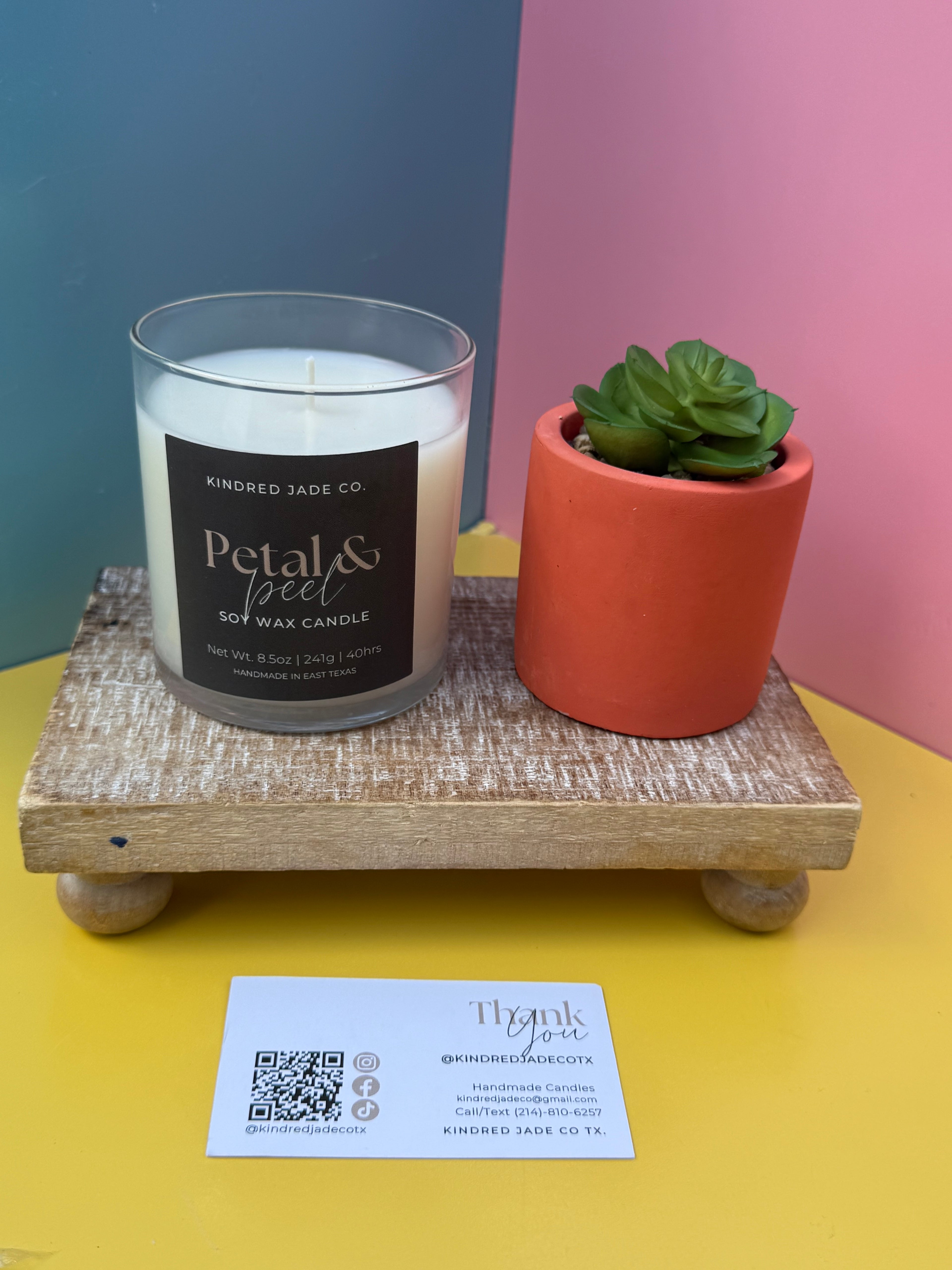 Kindred Jade Co. Petal & Peel Soy Wax Candle 8.5oz